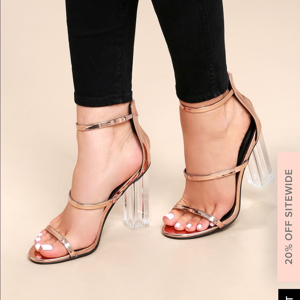 Rose Gold heels *BRAND NEW with box